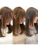 小顔レイヤーカットミディアムレイヤーレイヤーロング【日本橋】