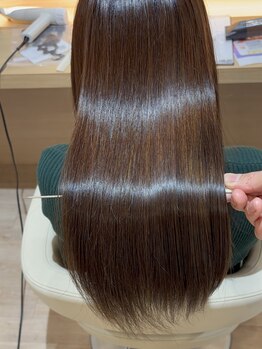レイ みらい平店(Ray)の写真/【sins酸性ストレート 髪質改善】話題の酸性ストレート取扱い◎エイジング毛特化の縮毛矯正で憧れの美髪へ