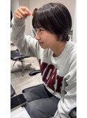 ショートボブ　顔回りカット　【八王子/八王子駅北口】