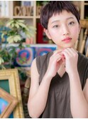 表情クールに…大人かわいい黒髪ベリーショートA2浦和20代30代