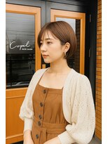 コポル(Copol)&nbsp;まわりと差がつく小顔ショート×ミルキーマロンベージュ