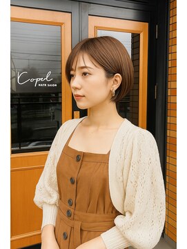 コポル(Copol) まわりと差がつく小顔ショート×ミルキーマロンベージュ