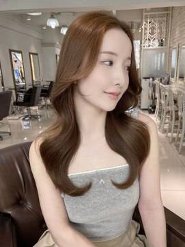 フォルテ 表参道店(FORTE) 【フォルテ千鶴】ココアベージュ/小顔前髪カット/黒髪/髪質改善