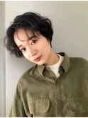 着物ヘア/ダークアッシュ/ミディアムレイヤーカット/表参道