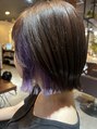 アール 厚木店(R)&nbsp;ボブのインナースタイル。紫と暗めのブラウンが可愛いです