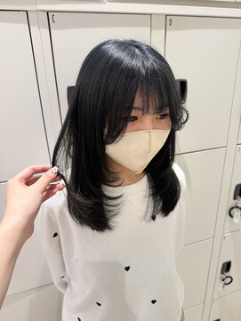 ケンジ 平塚 アネッタ(KENJE annetta) 顔周りレイヤー/ブルーブラック