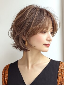 ハーツ(Heart's) 白髪ぼかし似合わせ大人ショート30代40代50代60代◎