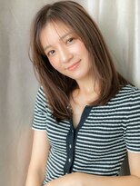 カバーヘアアンドスパ ブリス 浦和(COVER HAIR&SPA bliss) コーラルベージュブリーチなしミディアムレイヤーX浦和20代30代