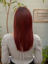 アエタ 岡崎店(Aeta)&nbsp;艶感ワインレッド×美髪ストレート