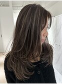 ブリーチ髪質改善ダブルカラーレイヤーカット透明感カラー