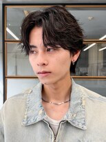 ソアメンズ 渋谷(soar men's) 20代30代◎柔らかな【フェザーパーマ】センターパート