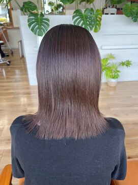 ヘアーブランドジン ティアラ(HAIR BRAND Jin Tiara) 酸性ストレート×ぱつっとカット【#松山美容室