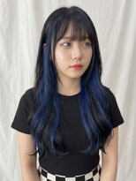 ココカラヘアー ニコ(cococara hair nico) インナーカラー/イヤリングカラー/ブルー