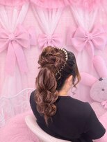 チュチュ(CHU×2)&nbsp;パーティーヘアセット　お団子ポニーテール