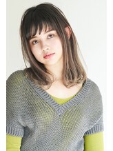 ヘアサロンガリカアオヤマ(hair salon Gallica aoyama) ☆ ペールグレージュ ＆ 毛束感 ☆デザインカラー ☆