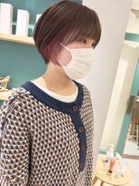 ラミエ バイ メルト 吉祥寺(lamie by melt)&nbsp;*滝田*インナーカラーピンク丸み小顔ショートボブ20代30代40代