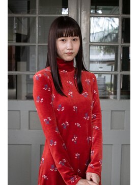 ハルフウェイ(haLfway) 透明感ブラウン×セミロング