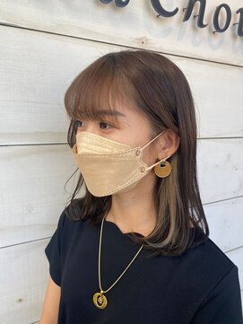 サンタフェ 岡崎店(Santa'Fe) インナーカラー×ホワイト