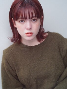 レジュアル(RESSUAL) 大人可愛い20代30代40代インナーカラー小顔ウルフレイヤーボブ