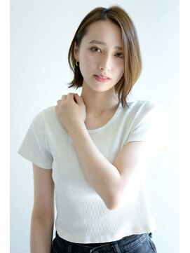 ヘアーアンドスパ フェリーチェ ミチ 野田屋町店(HAIR&SPA felice MICHI) 【felice MICHI島田和也】外ハネミディアム