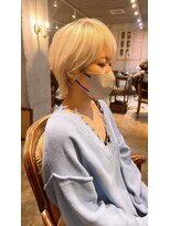 髪質改善と縮毛矯正の専門店 サンティエ(scintiller)&nbsp;大人綺麗な小顔襟足スッキリショートボブ　30代40代50代 鹿児島