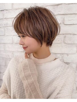 ロンドシエル 横浜(Lond ciel) ふわっとパーマショート×シルキーベージュ【沼座悠人】横浜