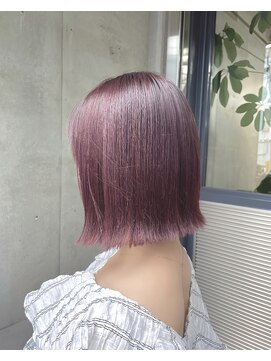 トゥイン 八王子(TWIN) ローズピンク/外ハネボブ/八王子駅/美髪カラー/イメチェン