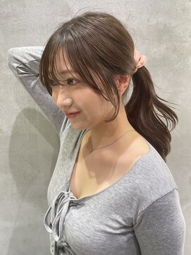 ロンドイディールバンダイ 新潟万代(Lond ideal) 顔まわりレイヤー オリーブベージュ