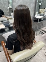 フォンド 津田沼(fond.)&nbsp;デザインカラー/レイヤーカット/ウェットヘア/オリーブベージュ