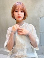 エイミー(Aimee)&nbsp;Aimee 町田　レイヤーボブ×オレンジベージュ