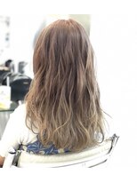 コワフェル ド エクセル 白楽店(la coiffure de excel)&nbsp;マリンベージュ3Dハイライトカラー