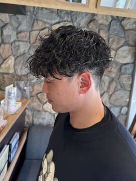 アトラクト バイ ラック 津田沼(Attract by LUCK) 波巻きツイストスパイラルパーマ/津田沼/メンズ/メンズパーマ