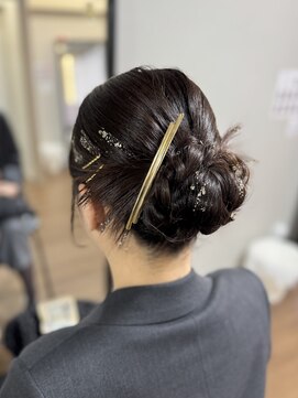 ティアラ 栄(TIARA) 名古屋★栄/結婚式お呼ばれお団子ヘア◎カチモリ/ヘアセット