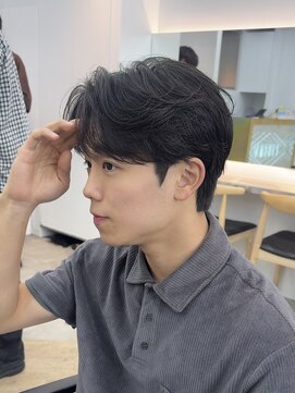 フィフス 栄(fifth) ニュアンスフェザーパーマセンターパートツーブロック名古屋栄