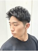メンズビジネスツーブロックバーバー理容室眉毛カット爽やか