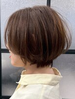ハーシーバイアポロ 相模大野(HERSHE by apollo) x髪質改善/ホワイトグレージュ/レイヤーカット/チェリーブラウン