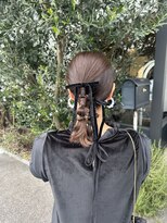 サバ ヘアー スペース(SABA hair space) タイトツイン×編み下ろし