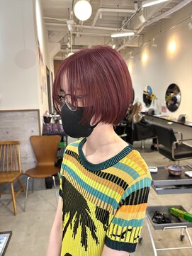 ラック 津田沼(LUCK) ショートボブ/ダブルカラーインナーカラーケアブリーチ