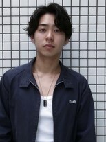 ノイ(noi)&nbsp;センターパートニュアンスパーマ刈り上げツーブロックメンズヘア