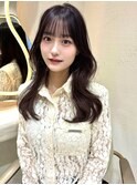韓国ヘアーハッシュカットレイヤーカットグレージュブリーチ無し