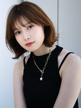 エインアンリー 明治神宮前(AIN.ANLY.) 1くびれヘアプリコットオレンジハイライトカラーレイヤーカット