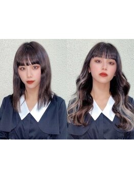 【シールエクステ40枚\5998】SNSで流行りのハイトーン、韓国ヘアが得意な人気サロン★毛質/モチ/低価格◎