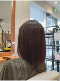 アッシュブラウンで上品ミディアム◎【小田急相模原/髪質改善】