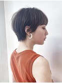 大人ハンサムショート/質感再整カラー