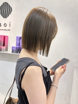 ソワ 北千住(soi)の写真/【北千住駅西口】《デザインカット¥3900～》女性らしい"柔らかさ×フォルム"をカットだけで表現[soi北千住]