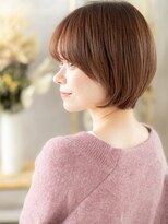 カバーヘア ブリス 川口(COVER HAIR bliss)&nbsp;■シースルーバングミニマルボブ丸みショート810川口20代30代