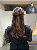 ヘアセット　ハーフアップ