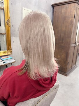 リティアンドビューティースタジオモッズシブヤ(LITTY&beauty studio M.O.D shibuya) ホワイトベージュ　烏丸　ブリーチカラー