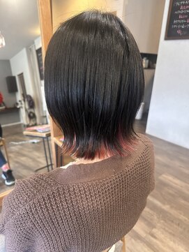ラブヘアーグリーン(LOVEHAIRGREeN) インナーカラーピンク