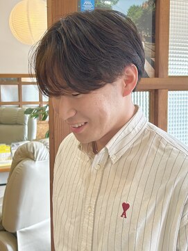 ディッセンバー 伊勢崎(December) メンズショート/センターパート/パーマ/ニュアンスパーマ